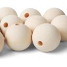 Outlet SOSMAR Opakowanie 10 x 50 mm super dużych drewnianych koralików OPIS