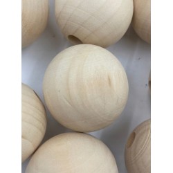 Outlet SOSMAR Opakowanie 10 x 50 mm super dużych drewnianych koralików OPIS