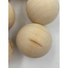 Outlet SOSMAR Opakowanie 10 x 50 mm super dużych drewnianych koralików OPIS