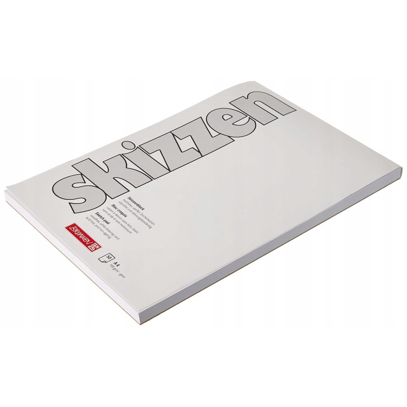 Outlet Brunnen Sketch Pad A4 210 x 297 mm 190 g/m² m 50 stron biały OPIS