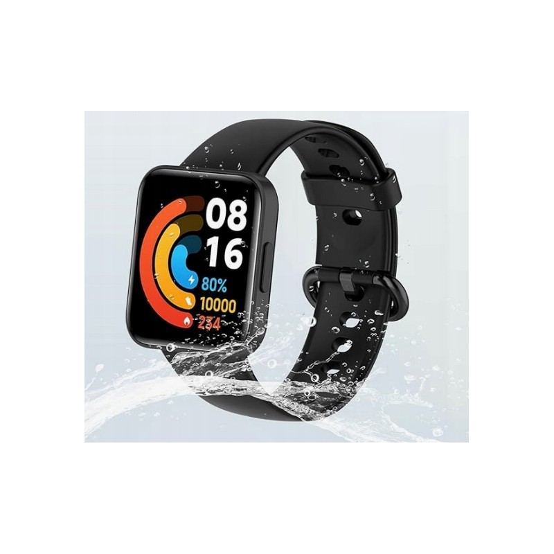 MIJOBS Pasek do zegarka Redmi Watch2 Lite/Mi Watch Lite2/POCO Watch czarny