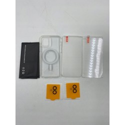 Etui magnetyczne YisrLery 5 w 1 do iPhone 12 z 2 osłonami ekranu i aparatu
