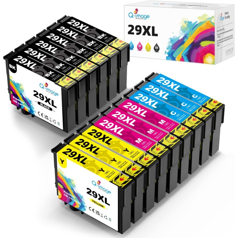 Q-image 29XL zestaw 15 sztuk kompatybilne wkłady atramentowe Epson 29 XL