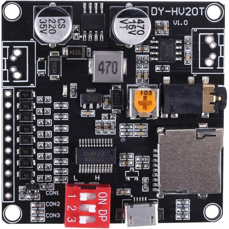 Outlet Giyofom Zasilacz DY-HV20T 12V/24V moduł odtwarzania głosu 10W/20W