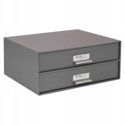 Outlet Skrzynia Bigso 33,5 x 25,5 x 14,5 cm pojemność 12,4l szary stabilna