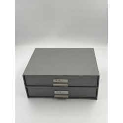 Outlet Skrzynia Bigso 33,5 x 25,5 x 14,5 cm pojemność 12,4l szary stabilna