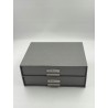 Outlet Skrzynia Bigso 33,5 x 25,5 x 14,5 cm pojemność 12,4l szary stabilna