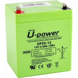 Master U-Power akumulator bateria Plomo AGM 2.9Ah 12V Faston 4.8mm OPIS