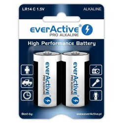 Outlet Baterie alkaliczne Everactive C (R14) 2 szt. pojemność 8000 mAh 1.5V