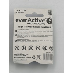 Outlet Baterie alkaliczne Everactive C (R14) 2 szt. pojemność 8000 mAh 1.5V