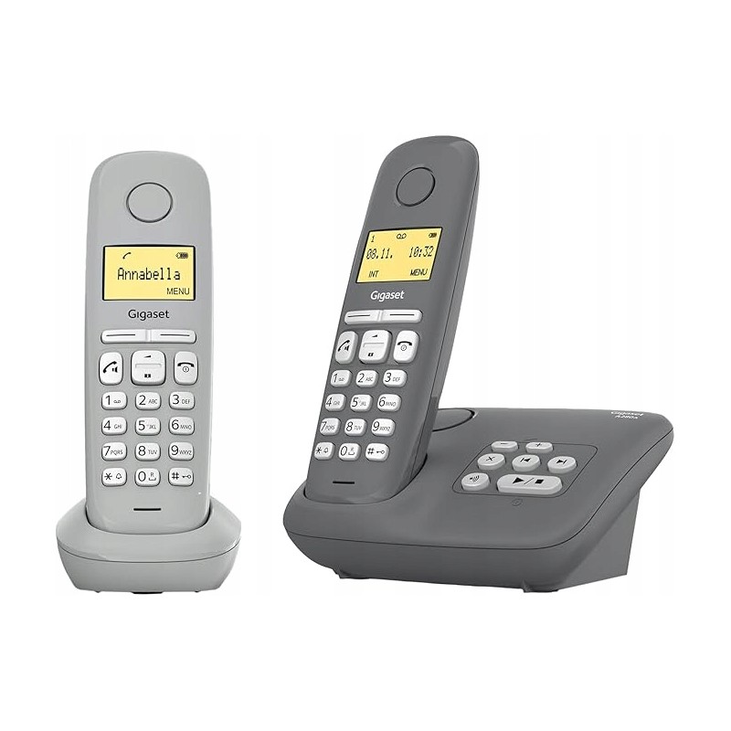 Telefon bezprzewodowy Gigaset A280A Duo DECT z automatyczną sekretarką OPIS