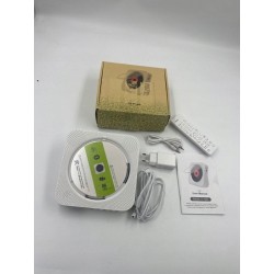 KOVCDVI Odtwarzacz CD z radiem FM odtwarzaczem CD Bluetooth 5.1 biały OPIS