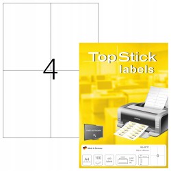 Herma TopStick 8717 Uniwersalne etykiety samoprzylepne 105 x 148 mm