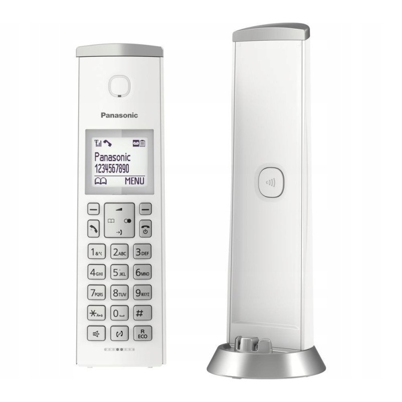 Outlet Telefon bezprzewodowy Panasonic KX-TGK210 DECT LCD biały OPIS