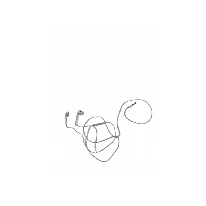 Outlet UNIWERSALNE SŁUCHAWKI DOUSZNE MINIJACK 3.5 mm białe ergonomiczne