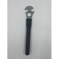QKURT Klucz do pedałów rowerowych długi uchwyt 310 mm dwa otwory 15 i 24mm