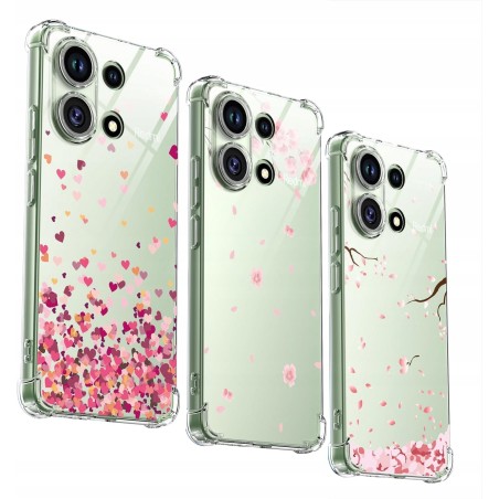 KJYLPO Zestaw 3 przezroczystych etui na telefon do Xiaomi Redmi Note 13 4G