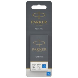 PARKER QUINK długie naboje do pióra wiecznego niebieskie 9 sztuk OPIS
