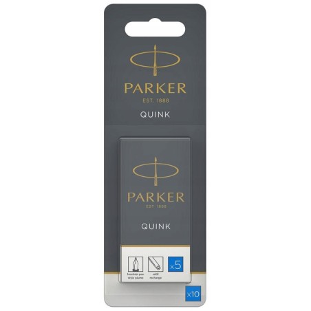 PARKER QUINK długie naboje do pióra wiecznego niebieskie 9 sztuk OPIS