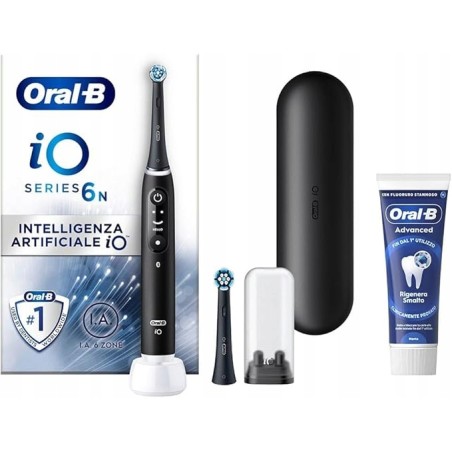 Szczoteczka elektryczna Oral-B iO 6N z akumulatorem czarna + pasta do zębów
