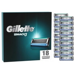 Gillette Ostrza Gillette Mach 3 18 wymiennych żyletek do golenia 3 ostrza