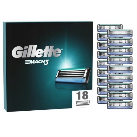 Gillette Ostrza Gillette Mach 3 18 wymiennych żyletek do golenia 3 ostrza