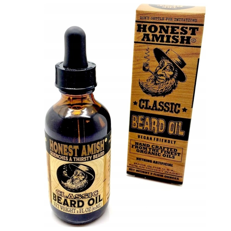 Honest Amish Olej do brody premium 60ml łagodzi swędzenie i wspomaga wzrost