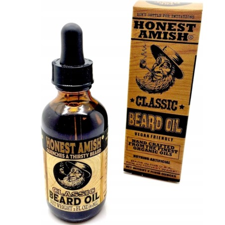 Honest Amish Olej do brody premium 60ml łagodzi swędzenie i wspomaga wzrost