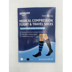 Medyczne skarpety uciskowe Amazon Basic Care do lotów i podróży