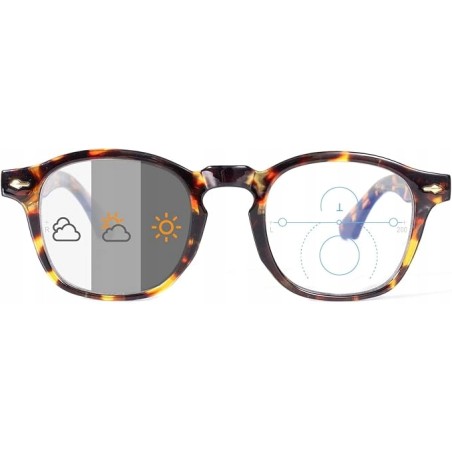 Okulary do czytania OKH fotochromowe z blokadą niebieskiego światła +2,5