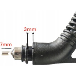 Outlet YOURSPARES kabel do prostownic i lokówek przewodowy czarny