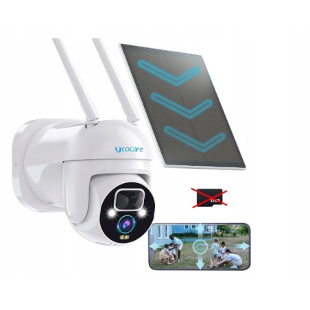 Outlet Bezprzewodowa kamera zewnętrzna z panelem solarnym UCOCARE 2K 4MP