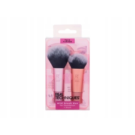 Outlet Real Techniques Brushes Mini Brush Duo Pędzel włosie Ultra Plush