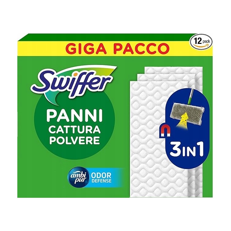 Ściereczki do zbierania kurzu Swiffer 1 opakowanie wychwytują kurz i brud Ściereczki do zbierania kurzu Swiffer 1 opakowanie wychwytują kurz i brud