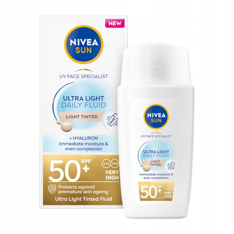 NIVEA SUN Invisible Daily SPF 50+ 40 ml szybko wchłaniający się matujący NIVEA SUN Invisible Daily SPF 50+ 40 ml szybko wchłaniający się matujący