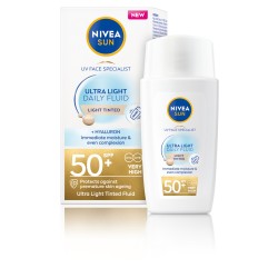 NIVEA SUN Invisible Daily SPF 50+ 40 ml szybko wchłaniający się matujący