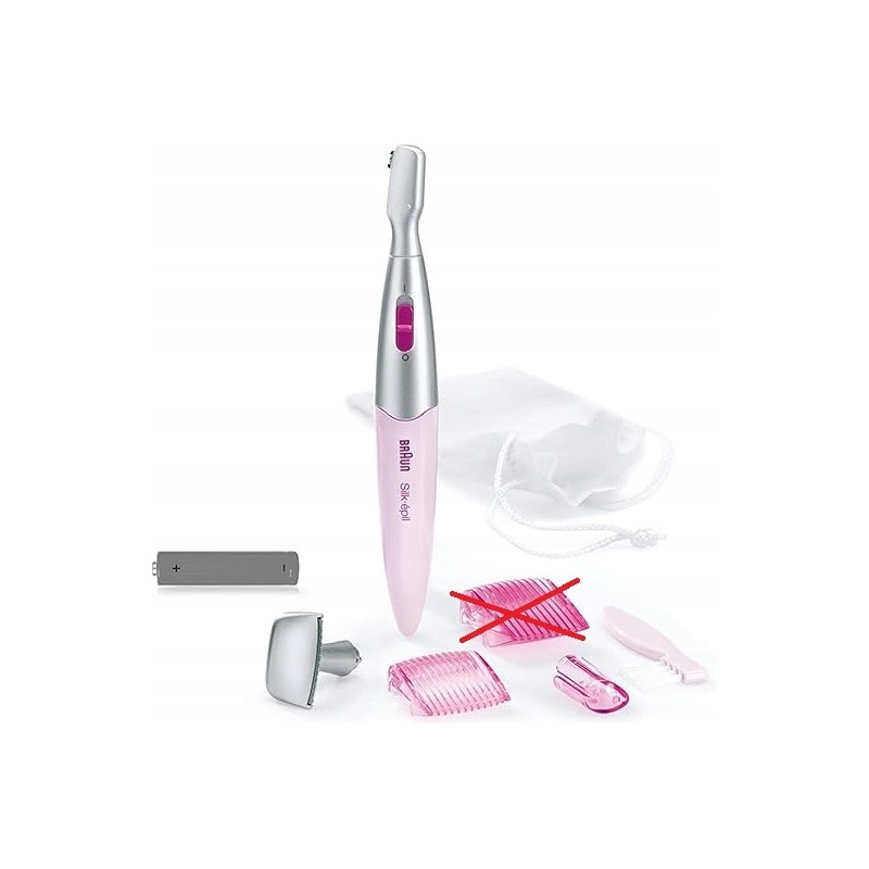 Outlet Trymer Braun FG1100 max czas pracy 120 min bateryjne do ciała różowy