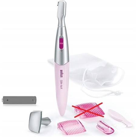 Outlet Trymer Braun FG1100 max czas pracy 120 min bateryjne do ciała różowy