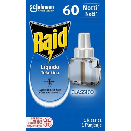 Płyn przeciwko komarom Raid Electric Triple Refill skuteczny przez 60 nocy
