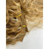 FLUFYMOOZ Przedłużenie włosów klipsem syntetyczne pasemka jasny blond fale