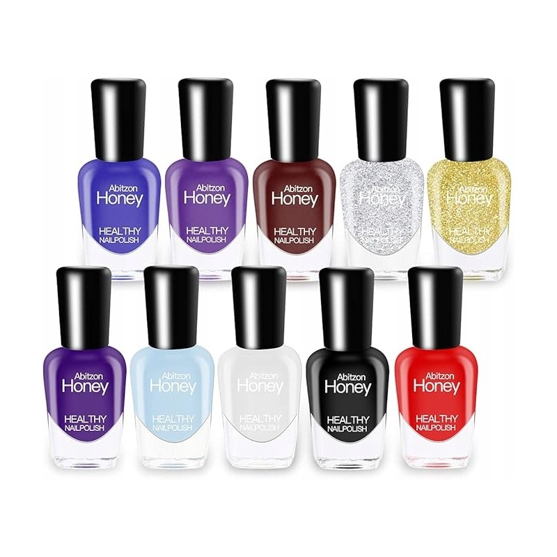 Nowy zestaw lakierów do paznokci 10 butelek nietoksycznych szybkoschnących