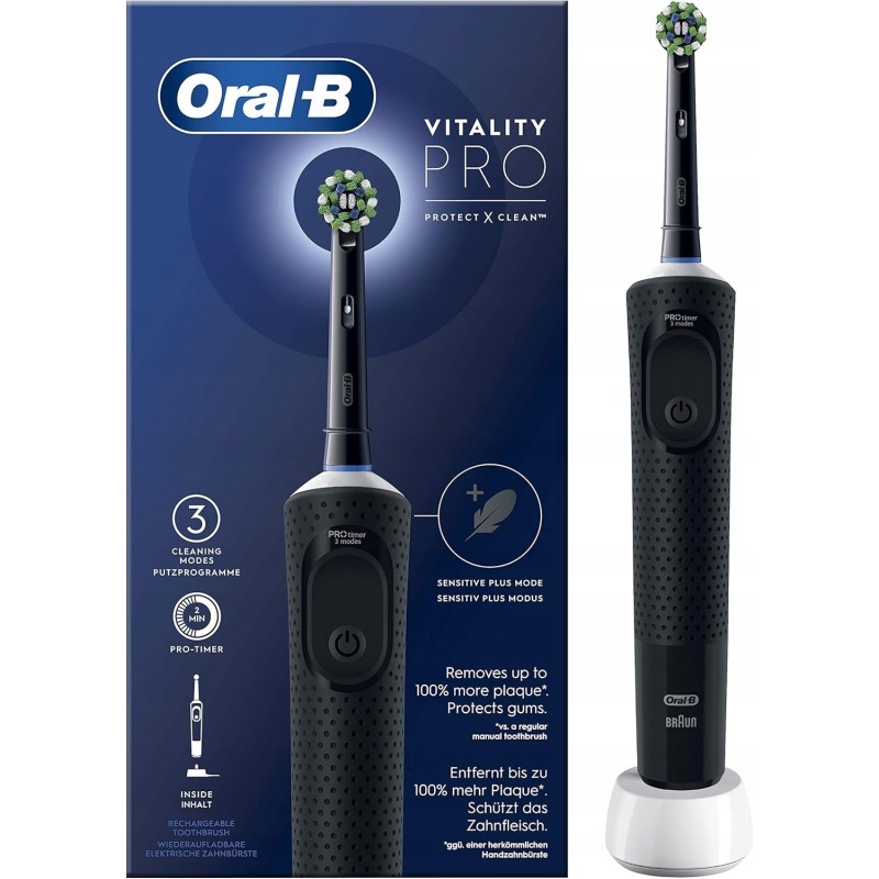 Outlet Elektryczna szczoteczka do zębów czarna Oral-B pro Vitality czarna