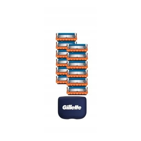 Gillette Fusion5 12 wymiennych ostrzy + nasadka ochronna podróżna