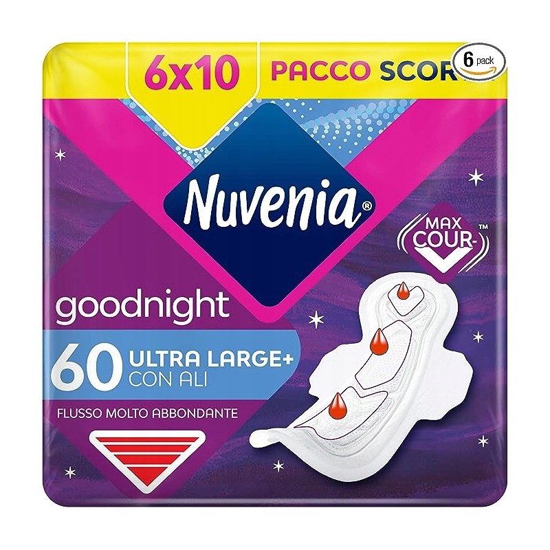 NUVENIA Ultra Night Wings Podpaski 10 sztuk