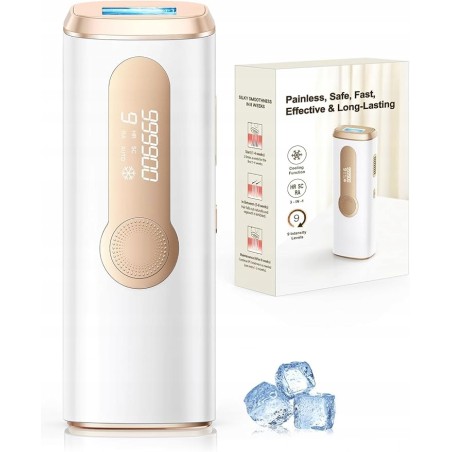 Depilator laserowy IPL Haarlosy chłodzenie pielęgnacja skóry 3w1 9 poziomów