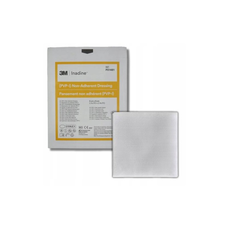 Inadine Nieprzylegający opatrunek na ranę POV-jod 9,5 cm x 9,5 cm 1 sztuka