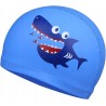 Czepek pływacki dla dzieci 4-10 lat niebieski z rekinem miękki materiał