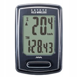 Licznik rowerowy bezprzewodowy CatEye VELO WIRELESS CC-VT230W czarny OPIS