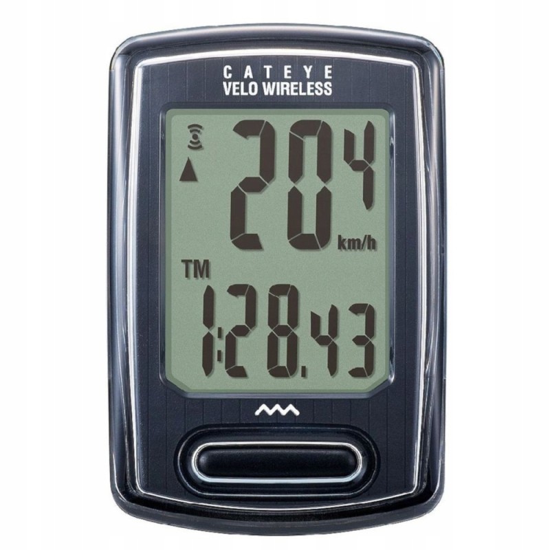 Licznik rowerowy bezprzewodowy CatEye VELO WIRELESS CC-VT230W czarny OPIS