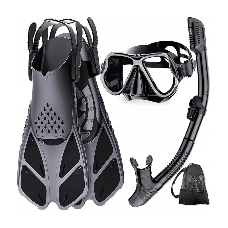 Zestaw do nurkowania z rurką płetwami i maską Zenoplige dla dorosłych L/XL